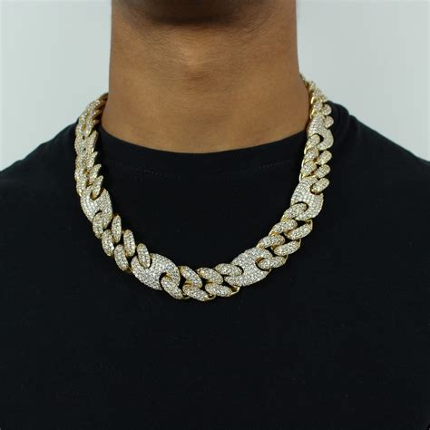 gold gucci chains|men's gucci link gold chain.